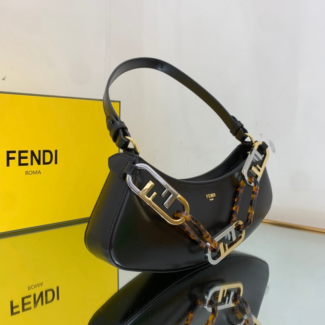 FI O’Lock Swing Black Bag For Woman 32cm/12in 8BS068AHM0F19KX