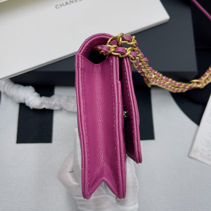 ChanelSmall Flap Bag Gold Hardware Plum For Women, Women’s Handbags, Shoulder Bags 7.5in/19cm AP2840