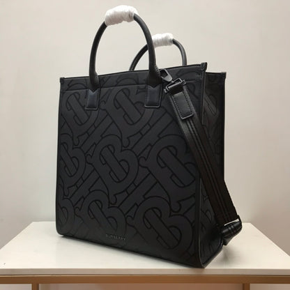 BB Monogram Recycled Polyester Jacquard Tote Black For Women, Bags 14.8in/37.5cm