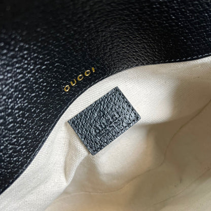 gg x Adidas Horsebit 1955 Mini Bag Black For Women, Women&#8217;s Bags 8.1in/21cm gg 658574 U3ZDG 8726