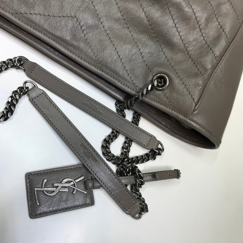 YSSL Niki Shopping Bag Dark Beige For Women 13.8in/35cm YSL 