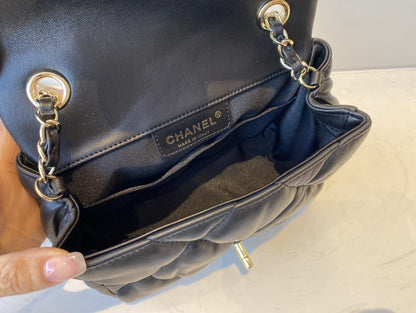 ChanelSmall Flap Bag Gold Hardware Black For Women, Women’s Handbags, Shoulder Bags 7.5in/19cm AS2232