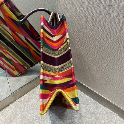 DI Large Book Tote Canvas Multicolor For Women Bag Size 42cm/16in CD