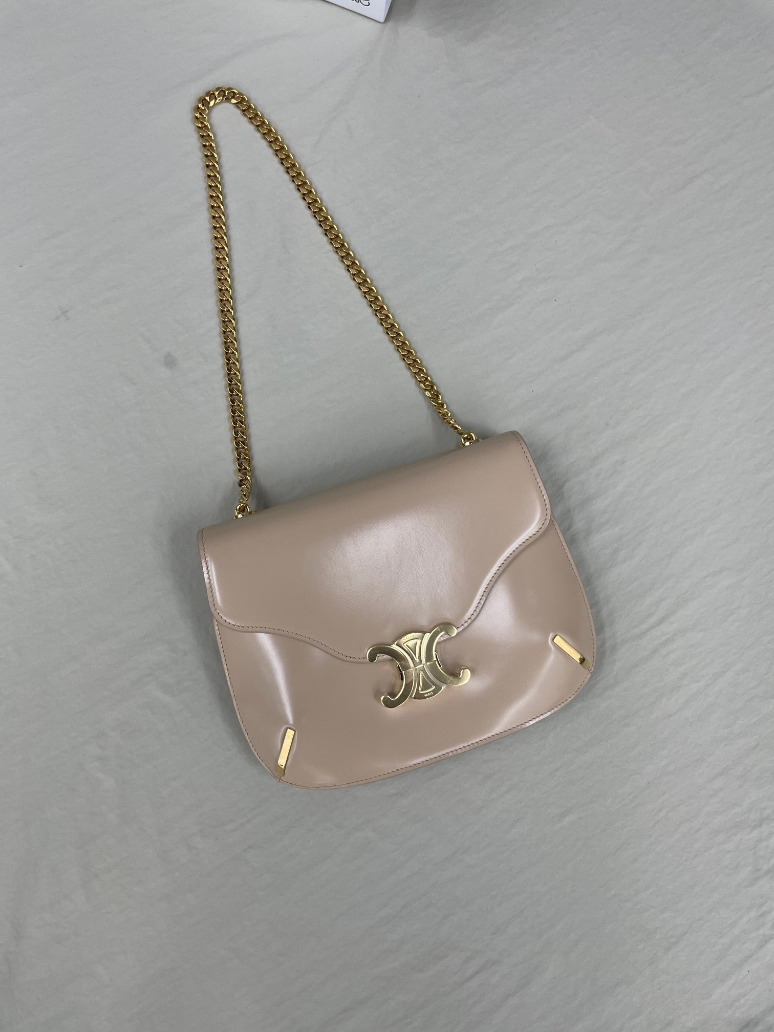 CE Chain Besace Triomphe Nude For Women 10in/24.5cm 199273BF4.03ND