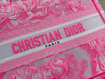 DI Small Book Tote Pink, For Women, Women’s Handbags 26.5cm/10.5in CD