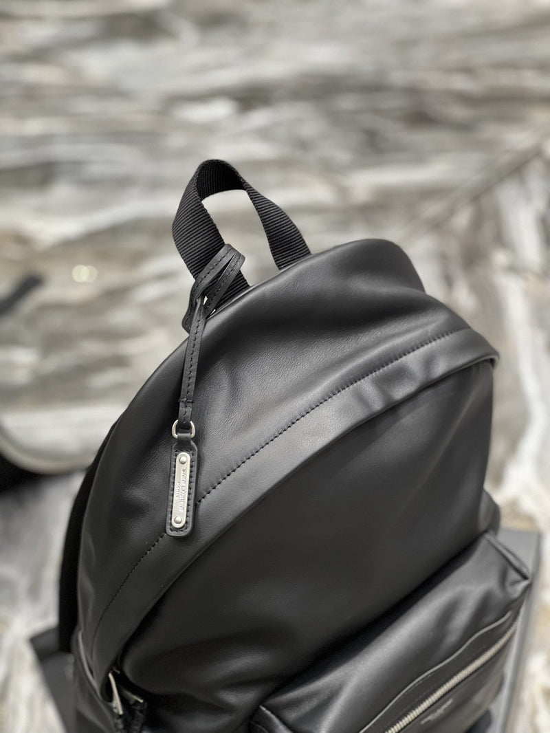 YSSL City Backpack In Unisex For Women 13.8in/35cm Black YSL