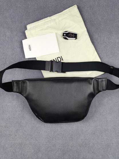 FI Little Monster Belt Bag Black For Men, Men&#8217;s Bags 7.9in/20cm FF