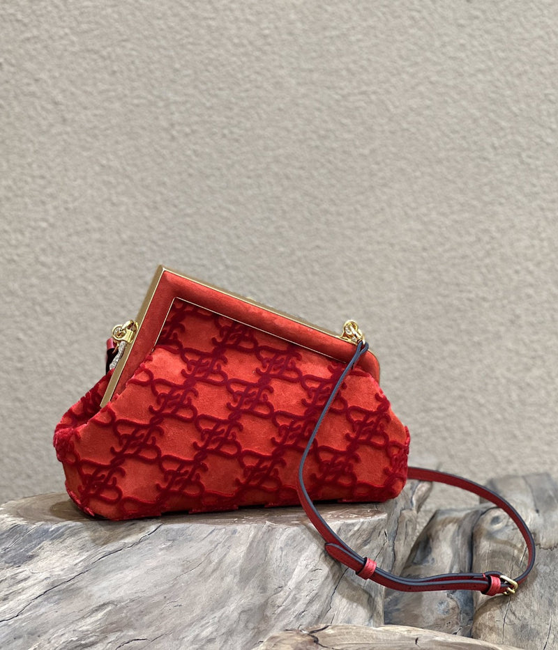 FI First Small Red Bag For Woman 26cm/10in