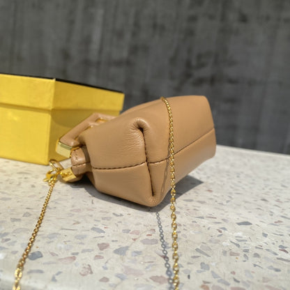 FI Nano First Charm Light Brown Bag For Woman 10cm/4in