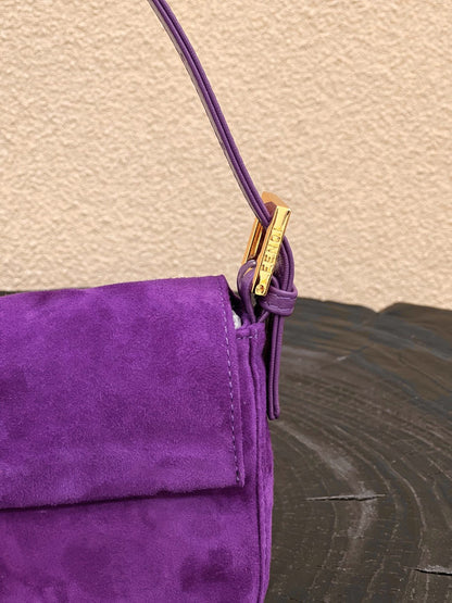 FI Baguette Purple Bag For Woman 25cm/9.5in