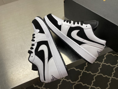  Nike Air Jordan 1 Low &#8216;White Black&#8217; For Men