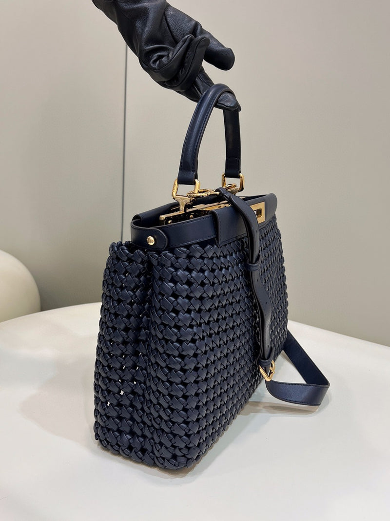 FI Mujer Peekaboo Iconic Navy Blue Bag For Woman 33cm/13in