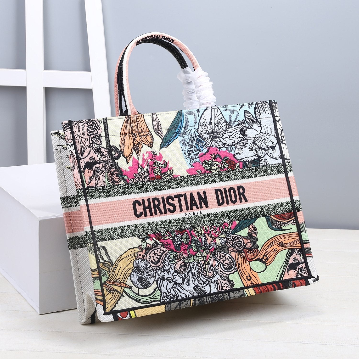 DI Large Book Tote Multicolor, For Women, Women’s Handbags 16.5in/42cm CD