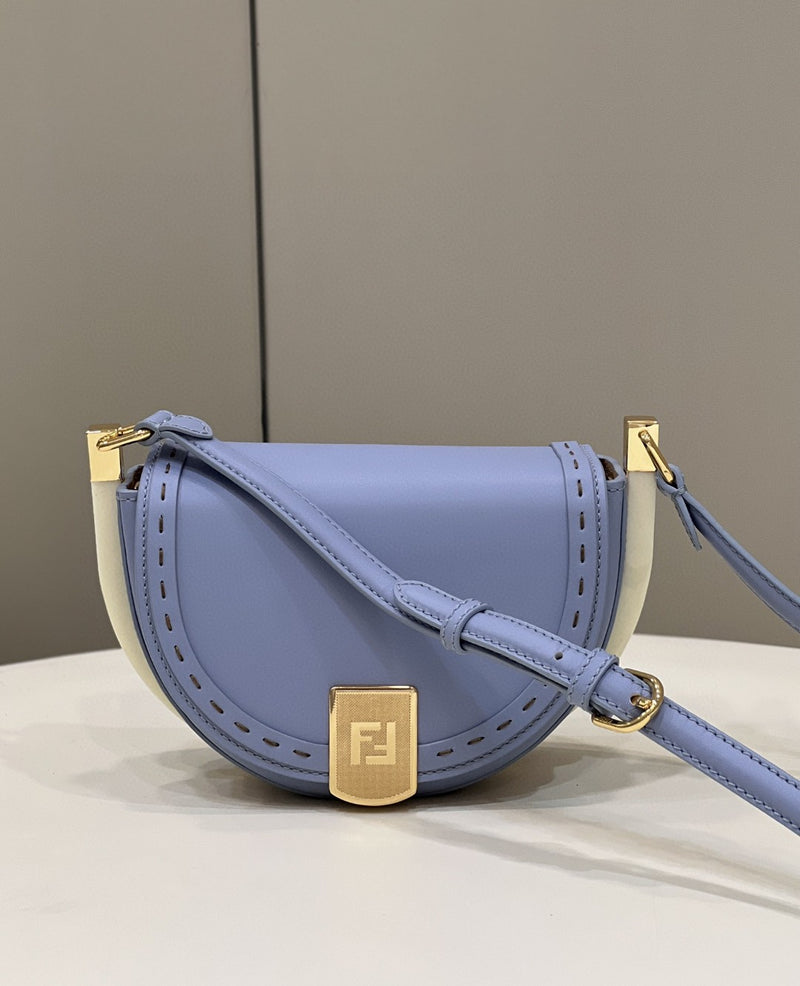 FI Moonlight Saddle Blue Bag For Woman 19cm/7.5in