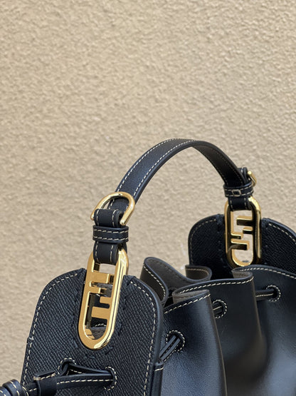 FI Pomodorino Black Mini Bag For Woman 17cm/6.5in