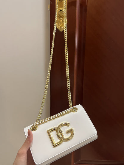 DG Polished 3.5 Phone Bag White For Women 7.3in/19cm DG