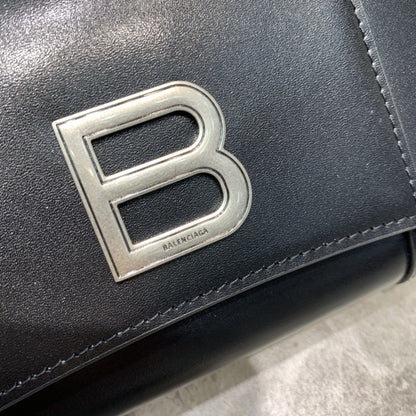 Balen Hourglass Wallet Bag In Black, For Women,  Bags 8in/20cm