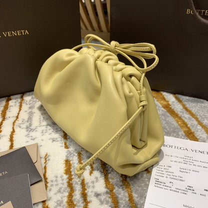 BV Mini Pouch For Women 8.6in/22cm In Yellow