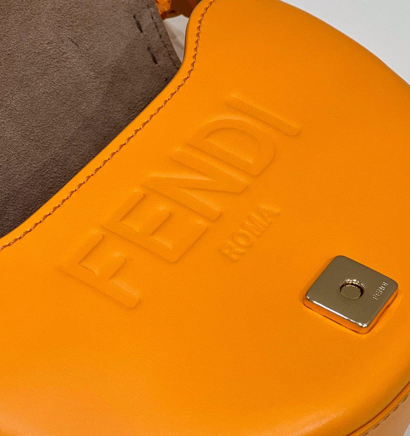 FI Moonlight Saddle Orange Bag For Woman 19cm/7.5in