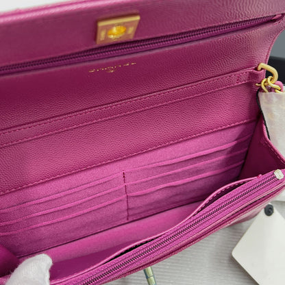 ChanelSmall Flap Bag Gold Hardware Plum For Women, Women’s Handbags, Shoulder Bags 7.5in/19cm AP2840