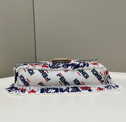 FI x FILA Mania Beaded Baguette Multicolour Bag For Woman 26cm/10in