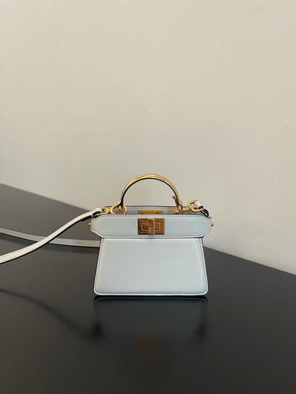 FI Peekaboo ISeeU Petite White Micro Bag For Woman 11cm/4.5in