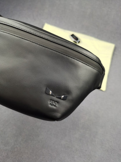 FI Little Monster Belt Bag Black For Men, Men&#8217;s Bags 7.9in/20cm FF