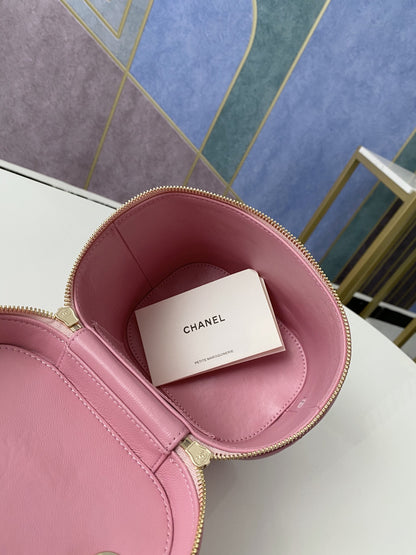 ChanelVanity Case Gold Hardware PiNike For Women, Women’s Handbags, Shoulder Bags 9.4in/24cm
