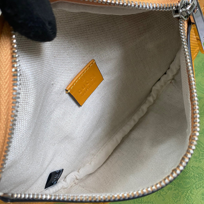 gg Embossed Belt Bag Yellow gg Embossed For Men  9.1in/23cm gg 