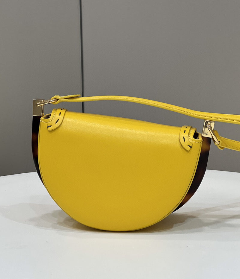 FI Moonlight Saddle Yellow Bag For Woman 19cm/7.5in