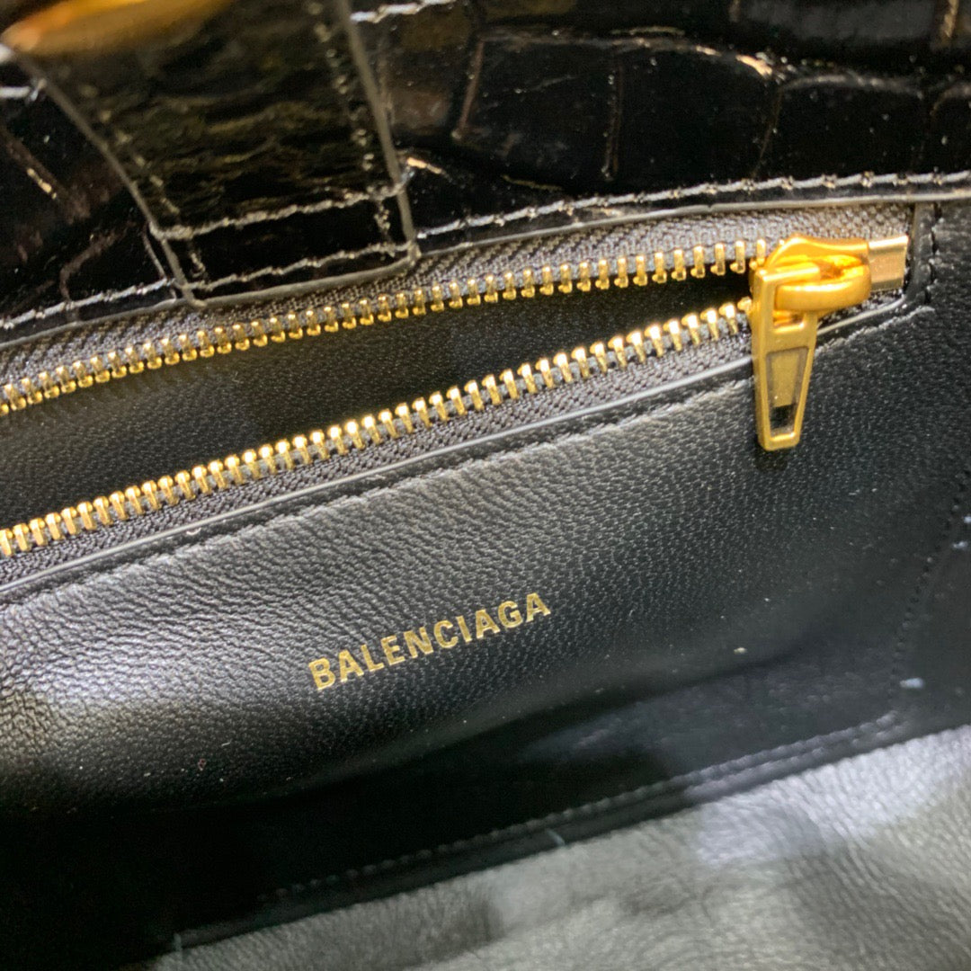 Balen XX Small Hobo Bag In Black, For Women,  Bags 7.8in/20cm 6955892108X1000