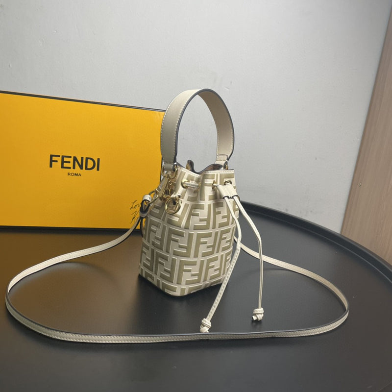 FI Mon Tresor Beige Mini Bag For Woman 18cm/7in 8BS010A659F174X