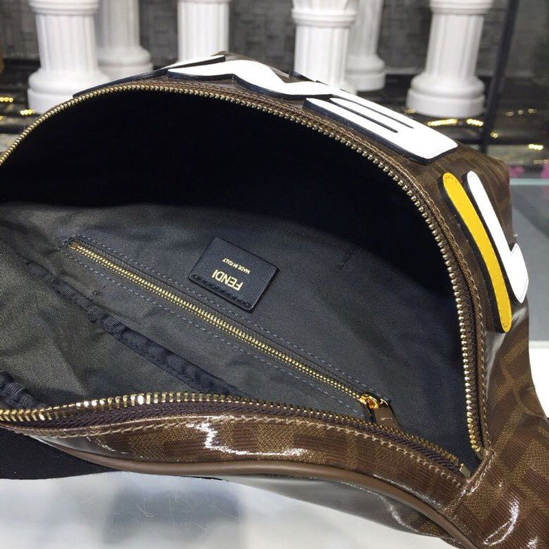 FI Mania Waist Belt Bag Brown For Women/Men,/Men&#8217;s Belt Bags, Crossbody Bags 12.9in/33cm FF 7VA434