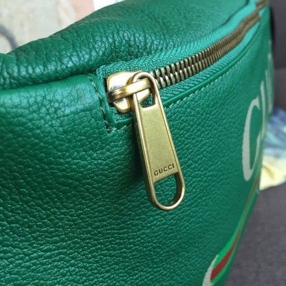 gg Print Waist Belt Bag Green For Women And Men 15in/39cm gg 530412
