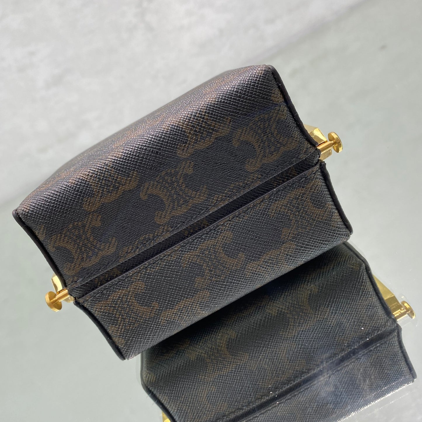 CE Triomphe Minaudiere In Triomphe Canvas Brown For Women 4in/10cm
