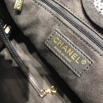Chanel Deauville Chain Shoulder Tote Bag Dark Grey For Women, Women&#8217;s Handbags, Shoulder Bags 13.3in/34cm A66939