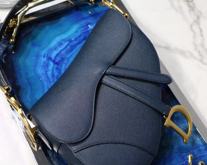 DI Saddle Shoulder Bag Blue For Women 7in/17cm CD