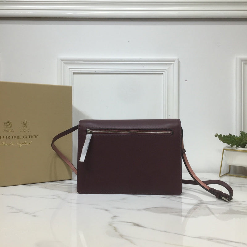 BB Small Macken Crossbody Bag Rose Burgundy For Women, Women’s Bags 9in/24cm