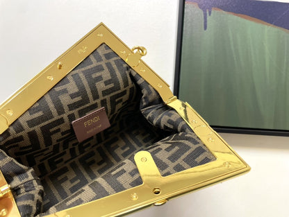 FI First Small Black with python Bag For Woman 26cm/10in 8BP129AGWRF1G5K