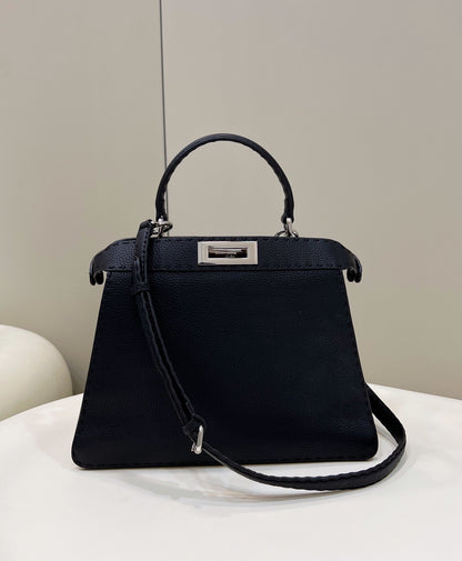 FI Peekaboo ISeeU Medium Black For Women, Women&#8217;s Handbags, Shoulder Bags 13.1in/33.5cm FF