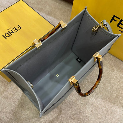 FI Tote Bag Grey For Women, Wonmen&#8217;s Bags 13.8in/35cm FF 8BH386ABVLF1BZC