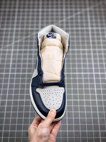 Designer Air Jordan 1 Retro Grey Blue Georgetown