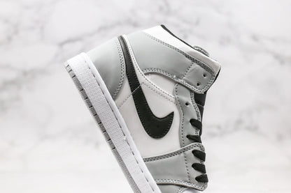 Designer Jordan 1 Mid “Light Smoke Grey” High Q ( Customs And Box ), Jordan 1 Sneakers FREE SHIPPING