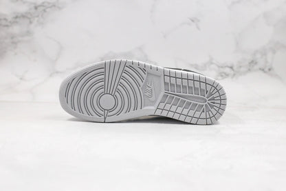 Designer Jordan 1 Mid “Light Smoke Grey” High Q ( Customs And Box ), Jordan 1 Sneakers FREE SHIPPING