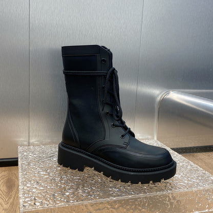DIOR D TRAP ANKLE BOOT BLACK
