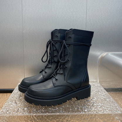 DIOR D TRAP ANKLE BOOT BLACK