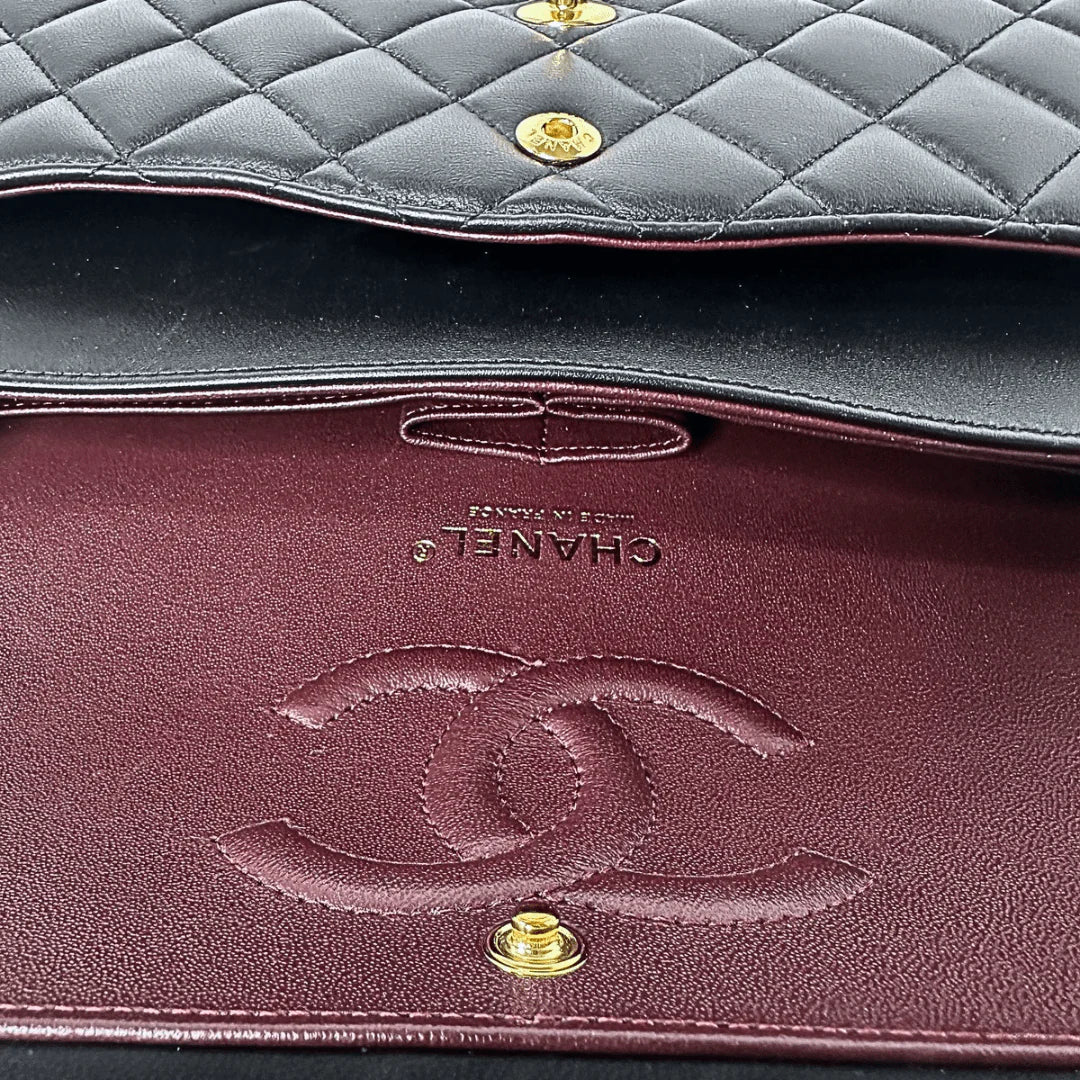 CHL CLASSIC 11.12 HANDBAG NAVY BLUE 9.9IN/25.5CM