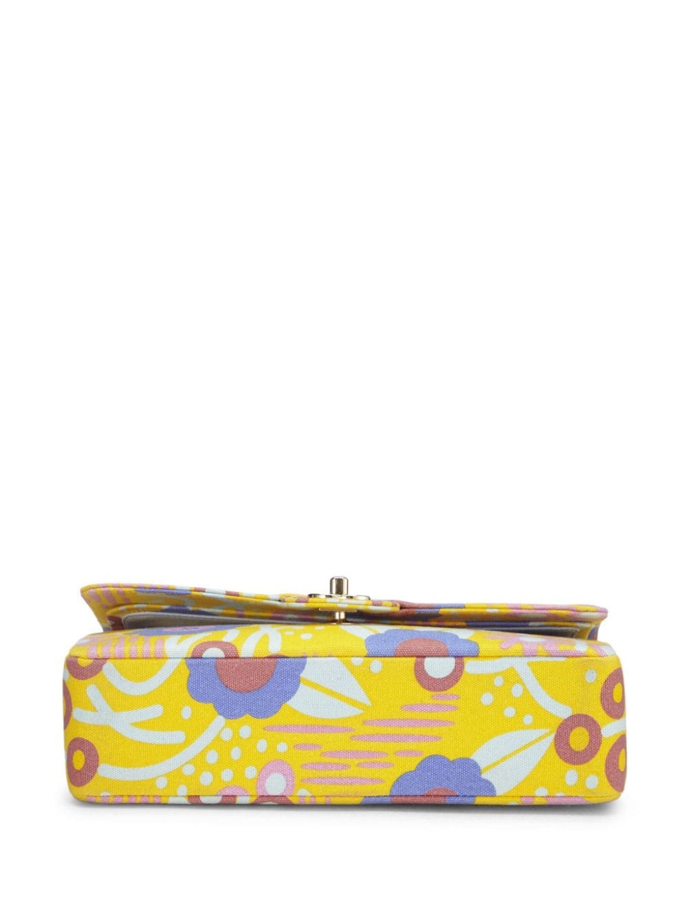 CHL MEDIUM CLASSIC FLAP SHOULDER BAG YELLOW 10IN/25.4CM