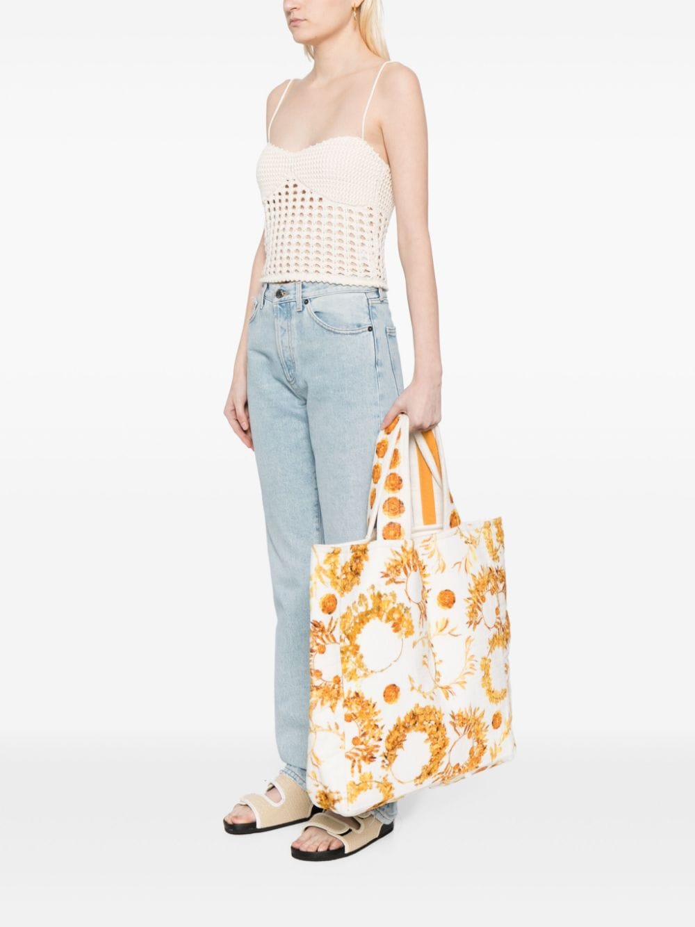 CHL PARIS ATHENS BEACH BAG WHITE 17.7IN/45CM