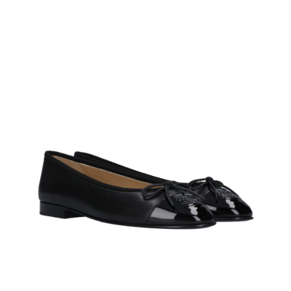 CHL BLACK FLAT SANDALS